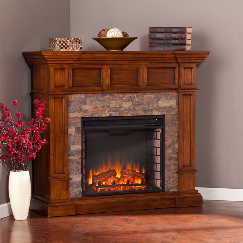 Sherrie Simulated Stone Convertible Electric Fireplace & Reviews | Joss & Main You